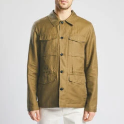 Parka Courte Saharienne En Coton Lin 12 Parka Courte Saharienne En Coton Lin -Magasin De Vêtements De Mode 1001053 10445 V2