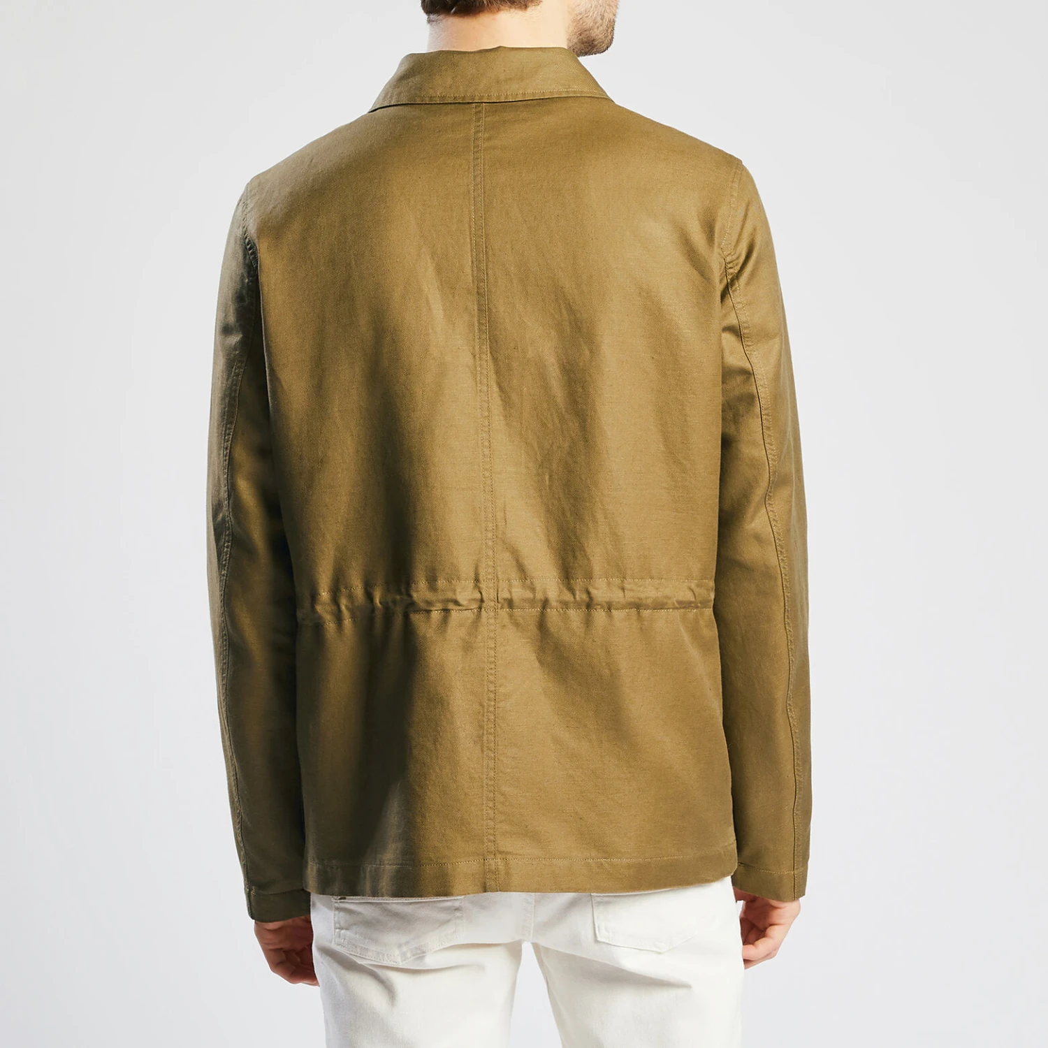 Parka Courte Saharienne En Coton Lin 5 Parka Courte Saharienne En Coton Lin – Image 5