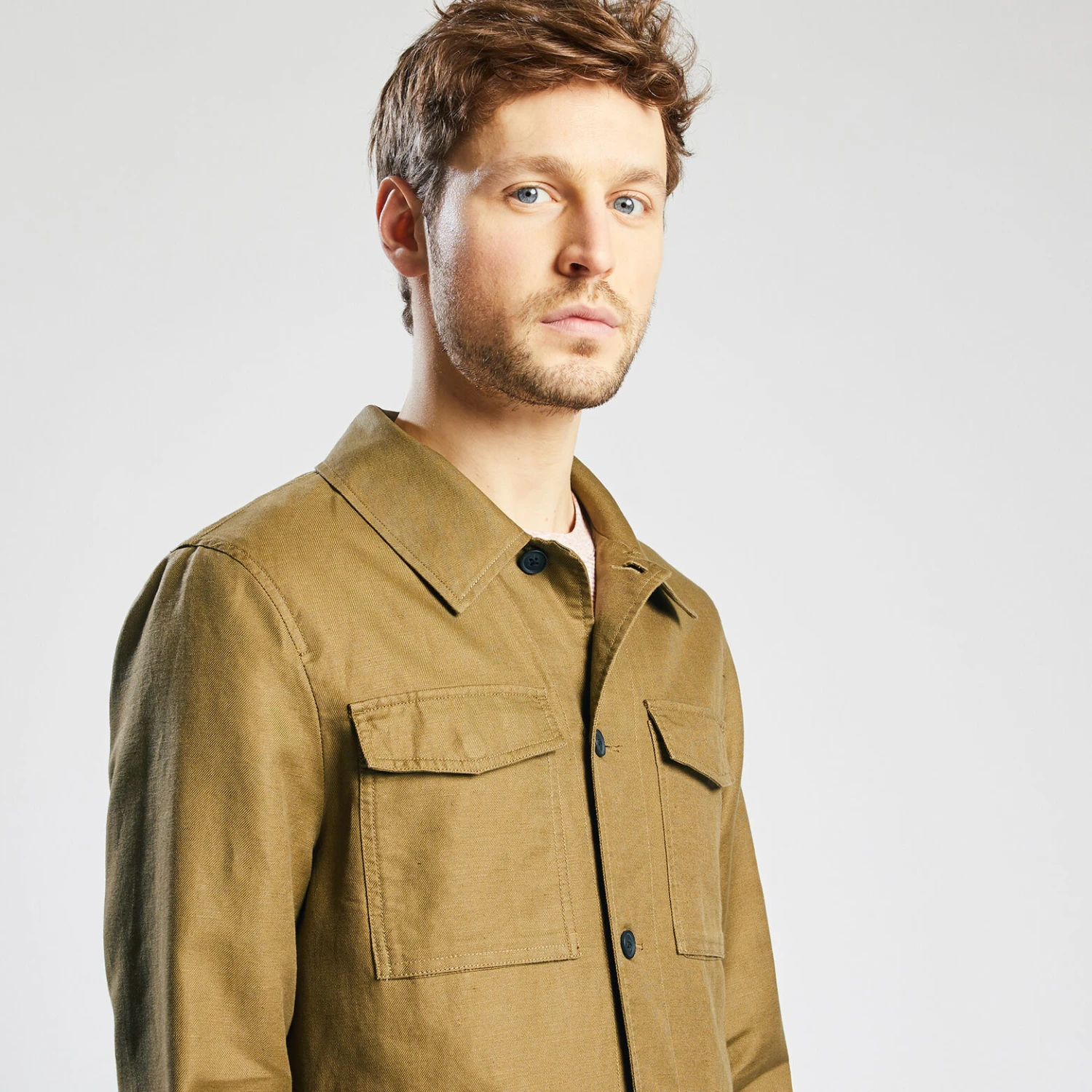 Parka Courte Saharienne En Coton Lin 3 Parka Courte Saharienne En Coton Lin – Image 3