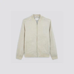 Blouson Zippé En Lin -Magasin De Vêtements De Mode 1001134 10447 V11