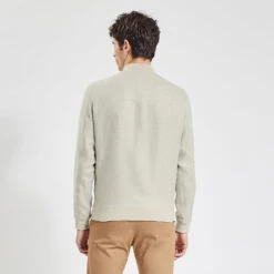 Blouson Zippé En Lin -Magasin De Vêtements De Mode 1001134 10447 V3