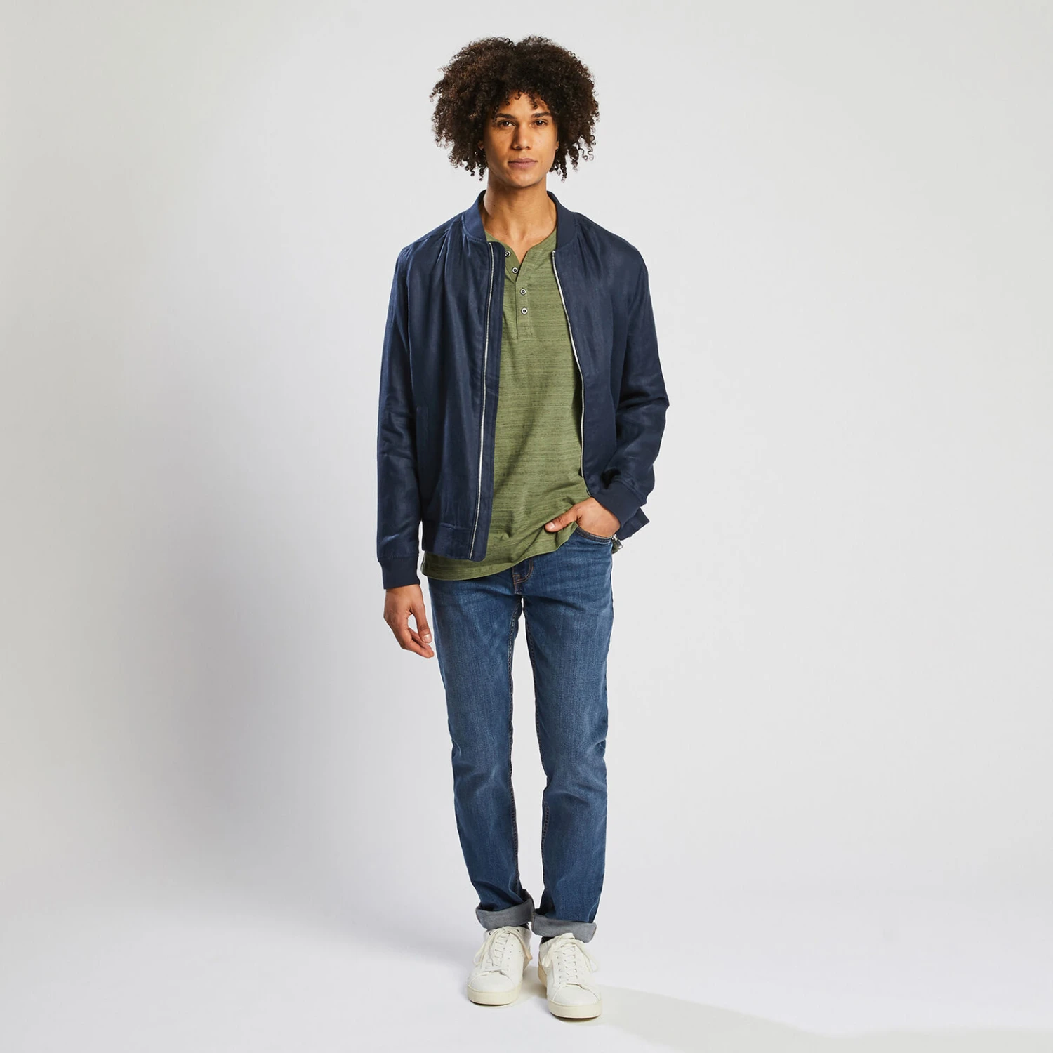 Blouson Zippé En Lin 2 Blouson Zippé En Lin – Image 2