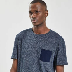 Tee Shirt Matière Fantaisie Poche Contrastée 11 Tee Shirt Matière Fantaisie Poche Contrastée -Magasin De Vêtements De Mode 1001564 11845 V4