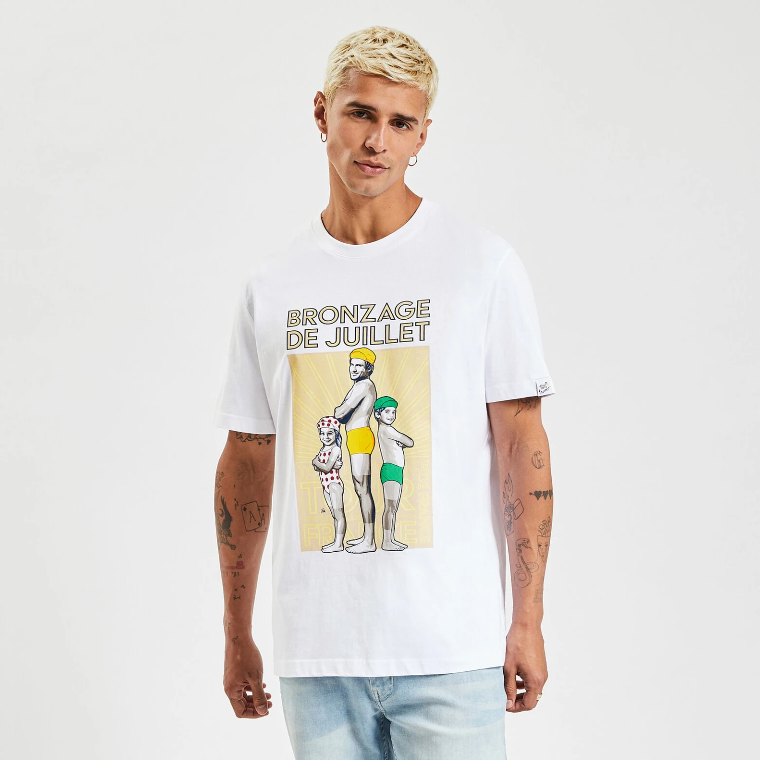 Tee Shirt Col Rond Licence Tour De France 1 Tee Shirt Col Rond Licence Tour De France