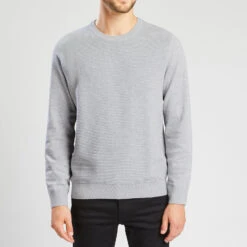 Pull à Col Rond Texturé -Magasin De Vêtements De Mode 1001770 18420 V2