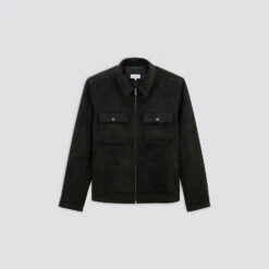 Blouson Aspect Velours Col Chemise 16 Blouson Aspect Velours Col Chemise -Magasin De Vêtements De Mode 1001782 18000 V11