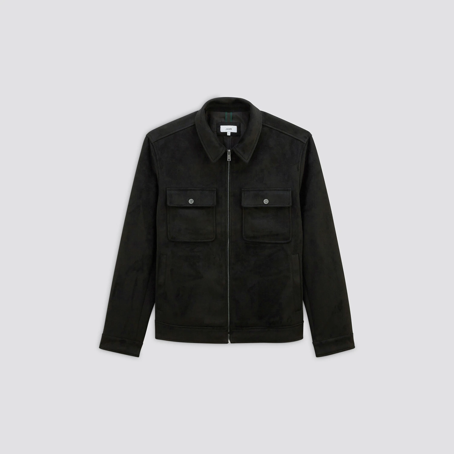 Blouson Aspect Velours Col Chemise 7 Blouson Aspect Velours Col Chemise – Image 7