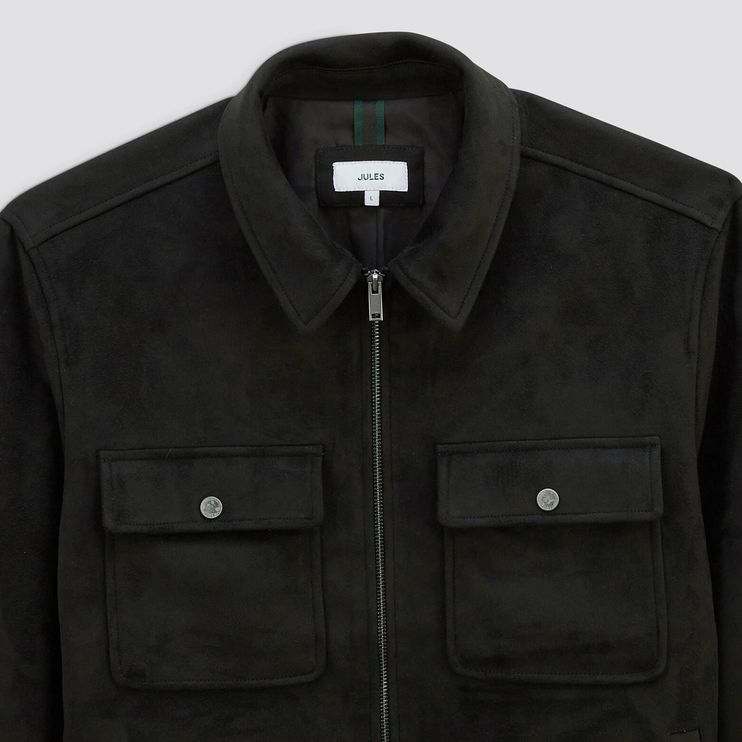 Blouson Aspect Velours Col Chemise 8 Blouson Aspect Velours Col Chemise – Image 8