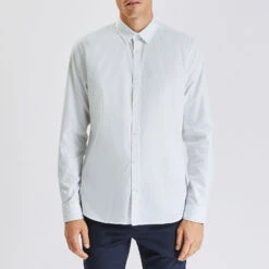 Chemise Slim Sans Repassage Imprimé Micro Géo Coto -Magasin De Vêtements De Mode 1001842 10019 V2