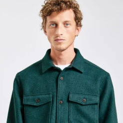 Surchemise Regular Unie Laine Polyester Recyclé -Magasin De Vêtements De Mode 1001874 16024 V4