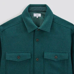 Surchemise Regular Unie Laine Polyester Recyclé -Magasin De Vêtements De Mode 1001874 16024 V8