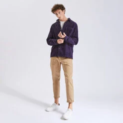 Surchemise Velours Unie -Magasin De Vêtements De Mode 1001894 15451 V6