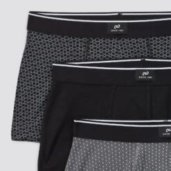 Lot De 3 Boxers Fantaisie Coton Issu De L'agri. Bi -Magasin De Vêtements De Mode 1001925 18812 V7