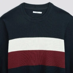 Pull à Col Rond Colorblock -Magasin De Vêtements De Mode 1001950 11247 V8
