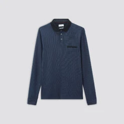 Polo Manches Longues Jacquard Col Fantaisie -Magasin De Vêtements De Mode 1001960 11846 V11