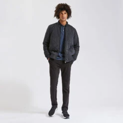 Polo Manches Longues Jacquard Col Fantaisie -Magasin De Vêtements De Mode 1001960 11846 V6