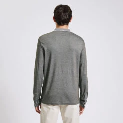 Polo Manches Longues Bi-couleur -Magasin De Vêtements De Mode 1001962 18424 V3