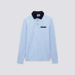 Polo Manches Longues Jacquard à Col Fantaisie -Magasin De Vêtements De Mode 1001971 11247 V11