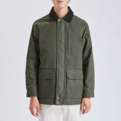 Blouson En Coton Col Chemise -Magasin De Vêtements De Mode 1002067 16348 V2