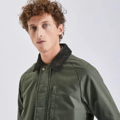 Blouson En Coton Col Chemise -Magasin De Vêtements De Mode 1002067 16348 V4