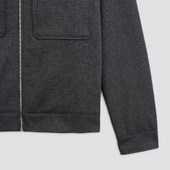 Blouson à Carreaux Col Chemise -Magasin De Vêtements De Mode 1002074 11248 V9