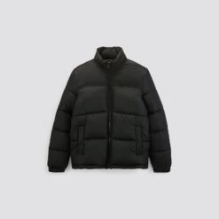 Doudoune Bi-matière Col Montant