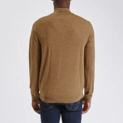 Pull à Col Montant Zippé En Laine Mérinos -Magasin De Vêtements De Mode 1002207 10444 V3