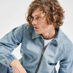 Veste En Jean Fermeture Zippée -Magasin De Vêtements De Mode 1002382 11035 V4