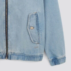 Veste En Jean Fermeture Zippée -Magasin De Vêtements De Mode 1002382 11035 V9