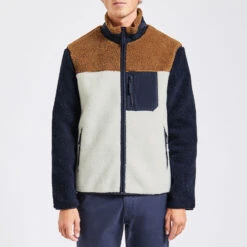 Blouson En Mouton Synthétique Col Montant -Magasin De Vêtements De Mode 1002415 19900 V2