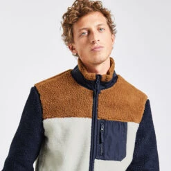 Blouson En Mouton Synthétique Col Montant -Magasin De Vêtements De Mode 1002415 19900 V4
