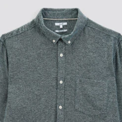 Chemise Regular Unie Flanelle Coton Recyclé -Magasin De Vêtements De Mode 1002417 16644 V8