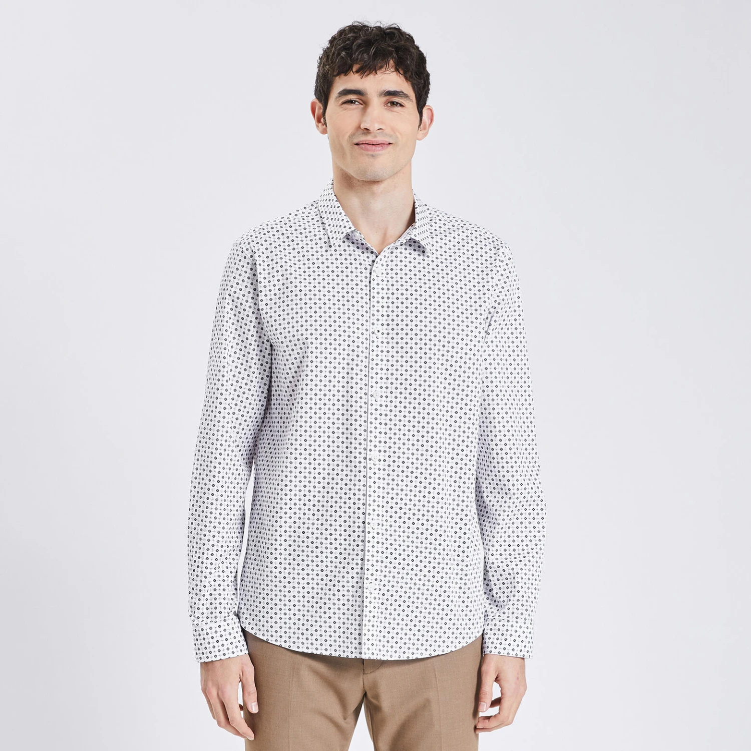Chemise Regular Imprimé Géométrique Repassage Faci 5 Chemise Regular Imprimé Géométrique Repassage Faci – Image 5