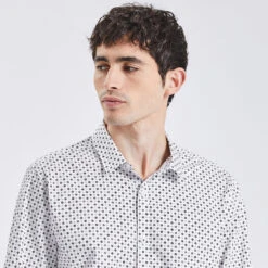 Chemise Regular Imprimé Géométrique Repassage Faci 12 Chemise Regular Imprimé Géométrique Repassage Faci -Magasin De Vêtements De Mode 1002461 10000 V4