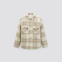 Surchemise à Carreaux Polyester Recyclé -Magasin De Vêtements De Mode 1002466 10006 V11