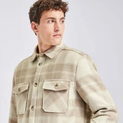 Surchemise à Carreaux Polyester Recyclé -Magasin De Vêtements De Mode 1002466 10006 V4