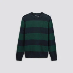 Pull Rayé à Col Rond