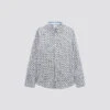Chemise Regular Imprimé Géométrique Coton