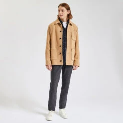 Chemise Regular Micro Imprimé Coton Recyclé Velour -Magasin De Vêtements De Mode 1002605 11819 V6