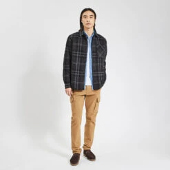 Surchemise Regular Carreaux Laine Polyester Recycl -Magasin De Vêtements De Mode 1002609 11214 V6