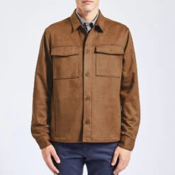 Surchemise Unie Suede -Magasin De Vêtements De Mode 1002612 13418 V2