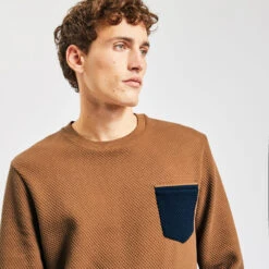 Sweat Col Rond à Poche Contrastée -Magasin De Vêtements De Mode 1002627 17031 V4