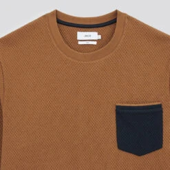 Sweat Col Rond à Poche Contrastée -Magasin De Vêtements De Mode 1002627 17031 V8