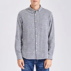 Chemise Regular Carreaux Vichy Coton Recyclé Flane -Magasin De Vêtements De Mode 1002672 11214 V2