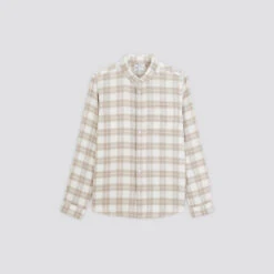 Chemise Regular Carreaux Coton Recyclé Flanelle -Magasin De Vêtements De Mode 1002675 10124 V11