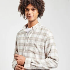 Chemise Regular Carreaux Coton Recyclé Flanelle -Magasin De Vêtements De Mode 1002675 10124 V4