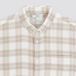 Chemise Regular Carreaux Coton Recyclé Flanelle -Magasin De Vêtements De Mode 1002675 10124 V8