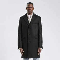 Manteau En Laine Italienne Majoritaire -Magasin De Vêtements De Mode 1002688 18006 V2