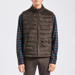 Doudoune Sans Manche Aspect Velours -Magasin De Vêtements De Mode 1002694 17031 V2