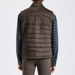 Doudoune Sans Manche Aspect Velours -Magasin De Vêtements De Mode 1002694 17031 V3